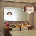 Ver imagem 1 de Espelho Decorativo de Parede Diamante Para sala de Jantar 90X60