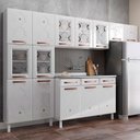 Ver imagem 1 de Armário de Cozinha Compacta de Aço Completa Mirage New 14 Portas 2 Gavetas Branco 815484 - Pnr Móvei