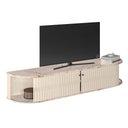 Ver imagem 3 de Rack Tv 75 Pol 183cm Bancada Suspenso Ripado Aurenzo Calacata/off White M20 - D’Rossi