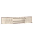 Ver imagem 4 de Rack Tv 75 Pol 183cm Bancada Suspenso Ripado Aurenzo Calacata/off White M20 - D’Rossi