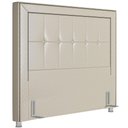 Ver imagem 1 de Cabeceira Cama Box Casal 140 Cm P05 Atenas Corino Branco - Lyam Decor