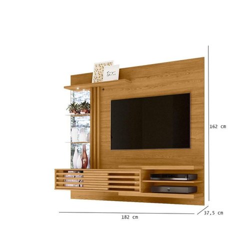 Estante Home Theater Bancada Suspensa Ambiente Frizz Supreme Cumaru - Madetec