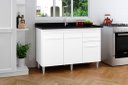 Ver imagem 2 de Balcão Armário ou Gabinete Ca para Pia de Cozinha 1.20m Cor Branco