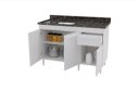 Ver imagem 3 de Balcão Armário ou Gabinete Ca para Pia de Cozinha 1.20m Cor Branco