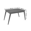 Ver imagem 2 de Conjunto: Mesa Sala Jantar Havana Tampo Curvo 120cm+4 Cadeiras Maldivas Madeira Naturale - Capuccino