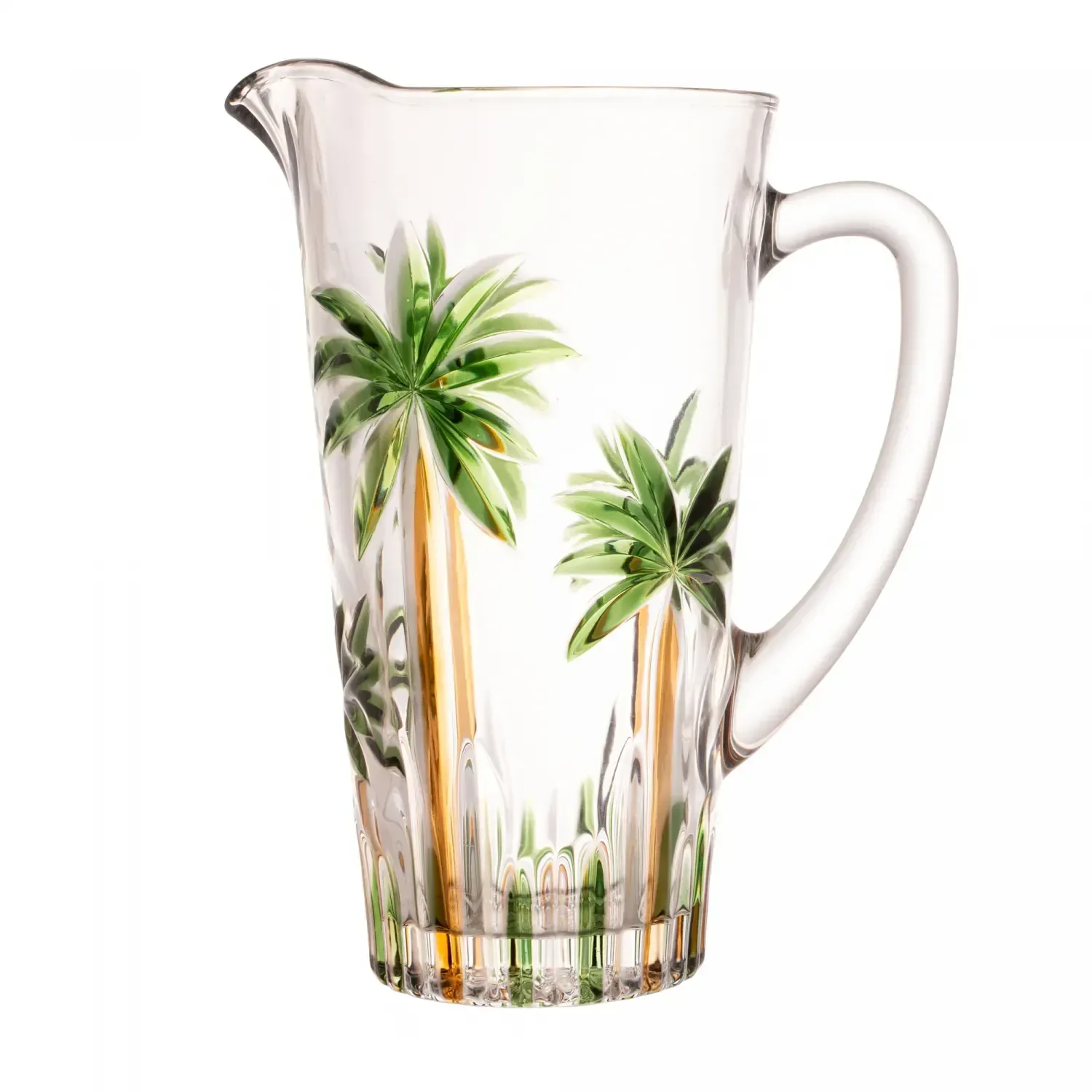 Ver imagem 1 de Jarra Palm Tree Handpaint 1,5l Cristal Ecologico Wolff