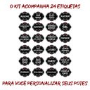 Ver mais imagens de Pote Tempero Kit 12 Potes+24 Etiquetas Adesivas Porta Condimento T130 Arte na Arte Potes de Tempero