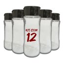 Ver imagem 1 de Pote Tempero Kit 12 Potes+24 Etiquetas Adesivas Porta Condimento T130 Arte na Arte Potes de Tempero