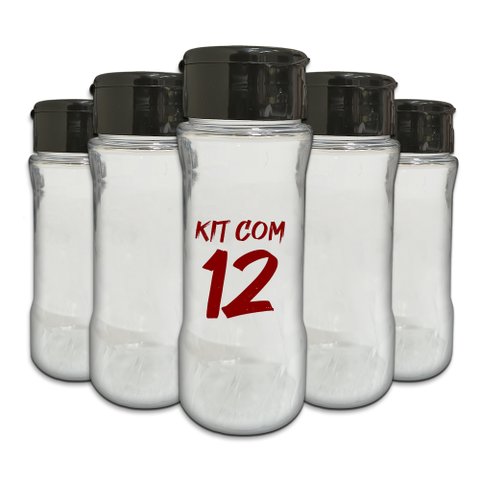 Pote Tempero Kit 12 Potes+24 Etiquetas Adesivas Porta Condimento T130 Arte na Arte Potes de Tempero