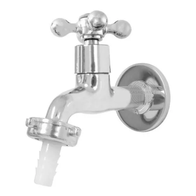 Torneira para Jardim Tanque Metal Alavanca Cromada 1128 C33 Cor: Prateado Casagrande Mundial - 2