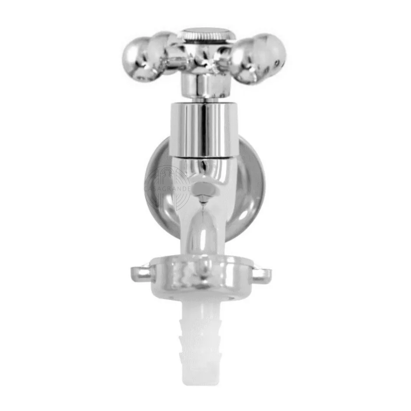Torneira para Jardim Tanque Metal Alavanca Cromada 1128 C33 Cor: Prateado Casagrande Mundial - 4