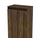 Ver imagem 4 de Armário para Escritório ME4151 com Tranca 2 Portas 3 Prateleiras MDP 60cm Nogal