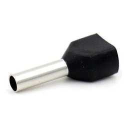 Kit 200pç Terminal Tubular Ilhós Duplos 1,5 / 2,5mm Elétrico - 3