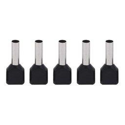 Kit 200pç Terminal Tubular Ilhós Duplos 1,5 / 2,5mm Elétrico - 2