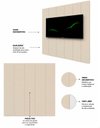 Ver imagem 4 de Conjunto Painel Home Modulo Suspenso TV 85 Polegadas Sheron Cor:Off-White