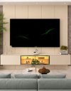 Ver imagem 2 de Conjunto Painel Home Modulo Suspenso TV 85 Polegadas Sheron Cor:Off-White