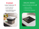 Ver imagem 2 de Lixeira Quadrada de Bancada Inox Preta Pia Cozinha 5L com Balde Plástico Embutir