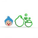 Ver imagem 1 de Cortador Circo - Palhaço Plim Plim 5 Cm