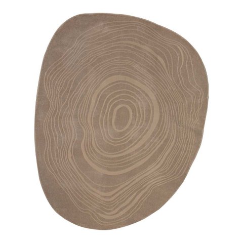 Tapete Sala Turco Waves 04 Marrom 2,00x2,50m Orgânico Edantex