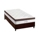 Ver imagem 1 de Cama Box Solteiro: Colchão Molas Anjos MasterPocket Ensacadas New King + Base CRC Suede Brown(88x188