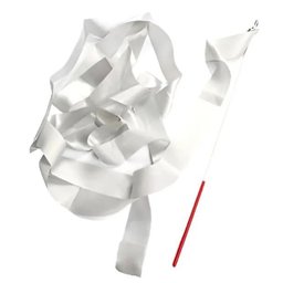 Fita de Ginastica Rítmica Apresentação Branco C/ Estilete - 2