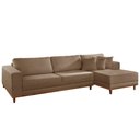 Ver imagem 5 de Sofá Cronos 03 Metros Chaise Lado Direito Meu Sofá Online B016 Veludo Marrom