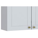 Ver imagem 5 de Armário Aéreo p/ Cozinha Americana c/ 2 Portas 80cm Cinza - Henn