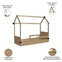 Ver imagem 3 de Cama Infantil Montessoriana Casinha Infix C06 Aveiro - Mpozenato