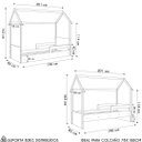 Ver imagem 4 de Cama Infantil Montessoriana Casinha Infix C06 Aveiro - Mpozenato