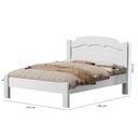 Ver imagem 4 de Cama Casal Laís Padrão 100% Mdf Colchão Casal 138x188 D33:branco