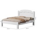 Ver imagem 4 de Cama Casal Laís Padrão 100% Mdf Colchão Casal 138x188 D33:branco