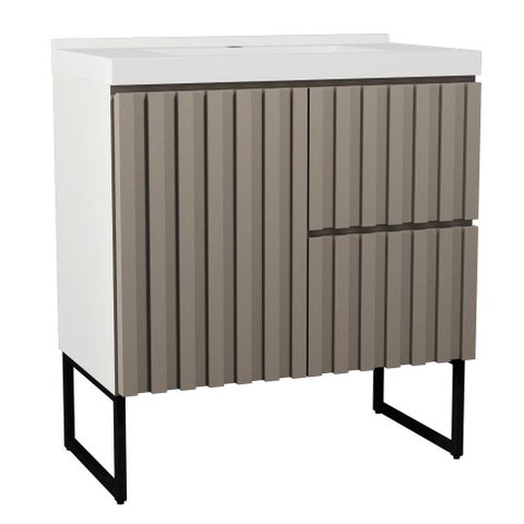 Gabinete para Banheiro com Pé Ferrara 80 Cm