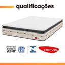 Ver imagem 4 de Colchão King Molas Ensacadas D28 Pillow Top 193x203x32cm Branco Herval