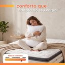 Ver imagem 2 de Colchão King Molas Ensacadas D28 Pillow Top 193x203x32cm Branco Herval