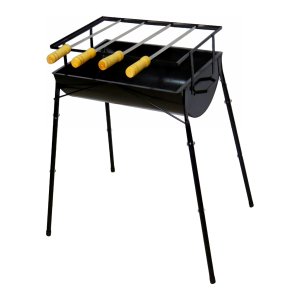 Churrasqueira Praia Campo Com Pé Aço 4 Espeto AB 75x44x30cm Duralar F003EOM