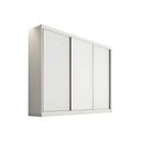 Ver imagem 1 de Guarda Roupa Casal 3 Portas e 4 Gavetas Sollo/logan Branco - Novo Horizonte