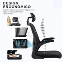 Ver imagem 2 de Cadeira de Escritório Ergonômica Giratória Syberflex com Malha Mesh Respirável