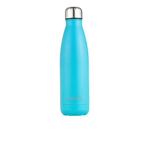 Garrafa Térmica de Inox Parede Dupla 520ml Plasvale - Azul