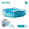 Piscina Redonda Intex Beira Mar 4.485 Litros com Bomba Filtrante 127v e Kit Limpeza - 6