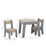 Conjunto de Mesa com 2 Cadeiras Goiania Cinza - 5