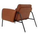Ver mais imagens de Kit Poltrona Cadeira Decorativa + Puf Serrana Zahav Estofado:Courino Sintético Marrom