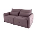Ver imagem 1 de Sofá Cama 2 Lugares com Almofadas 205cm Celine Veludo Rosê Matrix