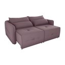 Ver imagem 2 de Sofá Cama 2 Lugares com Almofadas 205cm Celine Veludo Rosê Matrix