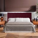 Ver imagem 2 de Cabeceira Casal King Estofada para Cama Box Dália Suede Bordo