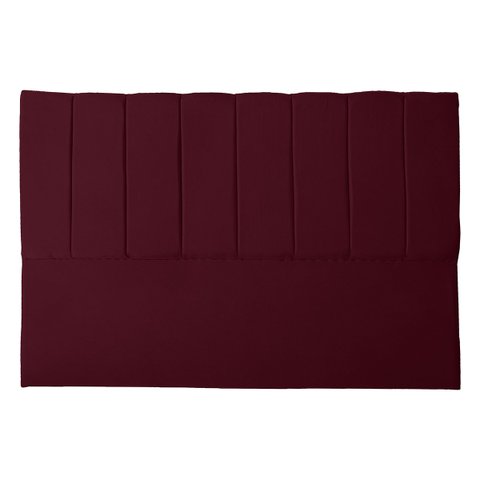 Cabeceira Casal King Estofada para Cama Box Dália Suede Bordo