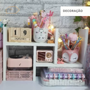 Ver imagem 5 de Nicho Organizador Ajustável Mesa Quarto Escritório Mdf