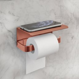 Kit Acessórios para Banheiro Rose 6 Peças C/ Suporte Celular - 2