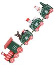 Ver imagem 3 de Decoração Locomotiva Trem Verde Enfeite Natal Madeira 19cm
