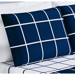 Jogo de Cama Com Lençol de Cima 200 fios Austin Casal 04 Peças - Marinho Bia Enxovais - 2