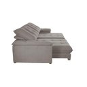Ver imagem 5 de Sofá Dublin 02 Módulos de 100cm Br25cm Meu Sofá Online B026 Veludo Prata